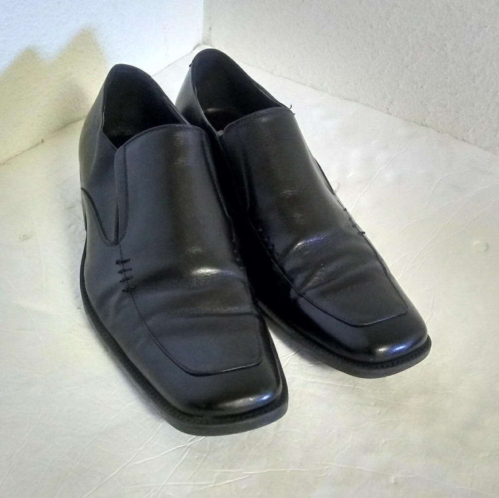 Steve Madden P-Klak Black Leather Men's Shoes